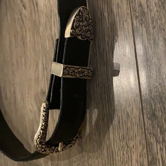 Western Ariat black leather belt - Picture 6 of 7